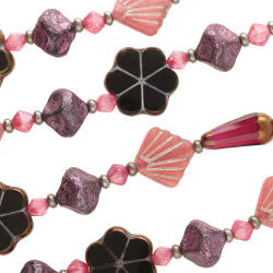 TABLE CUT MIX CZ STRAND PURP DANCE QUEEN