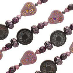 TABLE CUT MIX CZ STRAND PURPLE DAYS