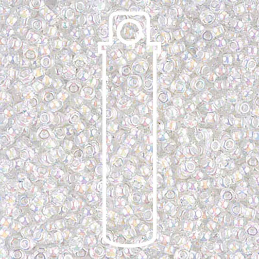 MIYUKI 11/0 SEED BEAD LINED CRYSTAL AB