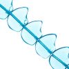 Glass Small Bears 10mm Transparent Lt Aqua