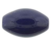 Fancy Glass Oval Opaque Royal Blue