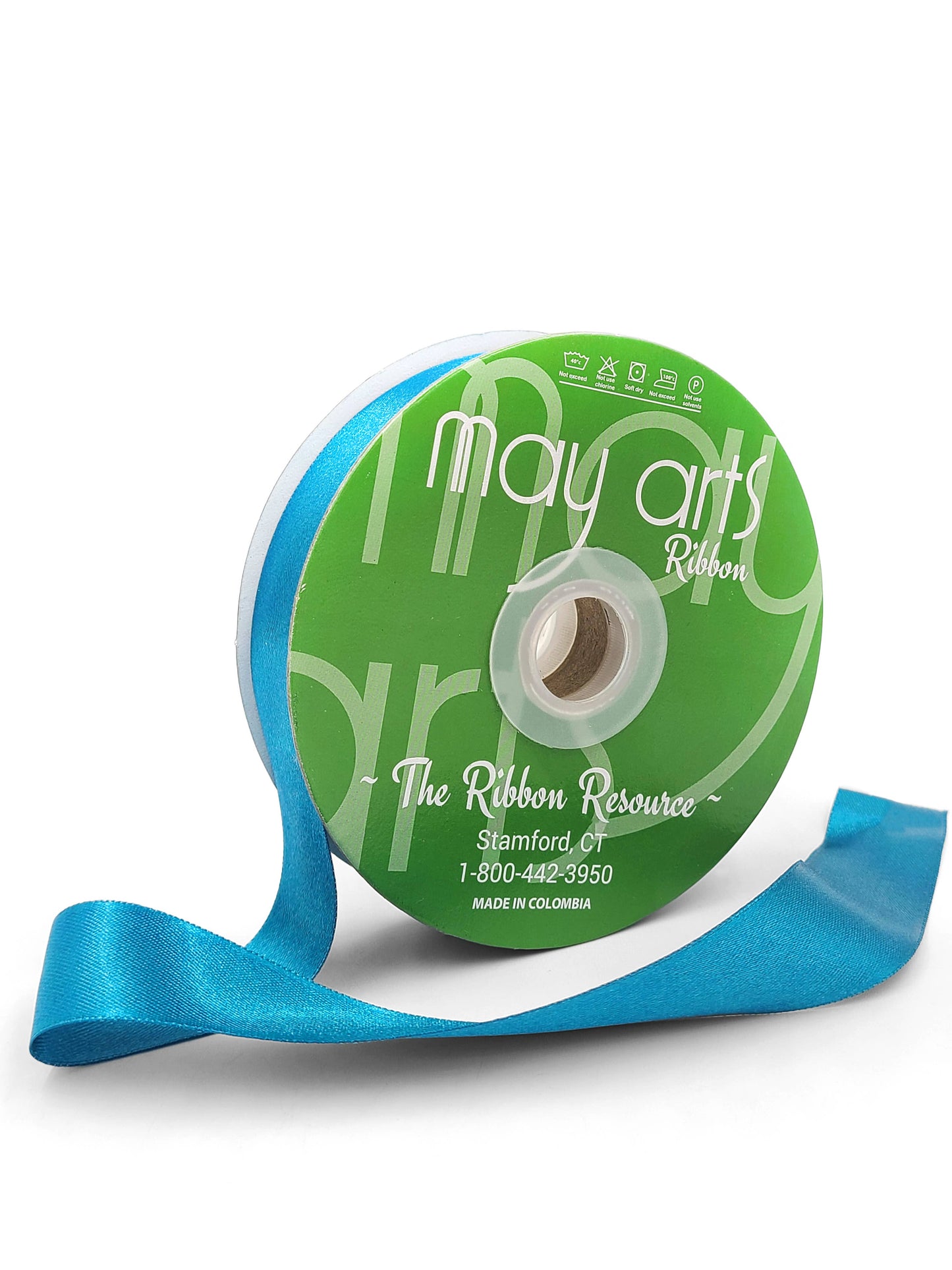 ~7/8"Luster Double Face Satin Ribbon, Teal