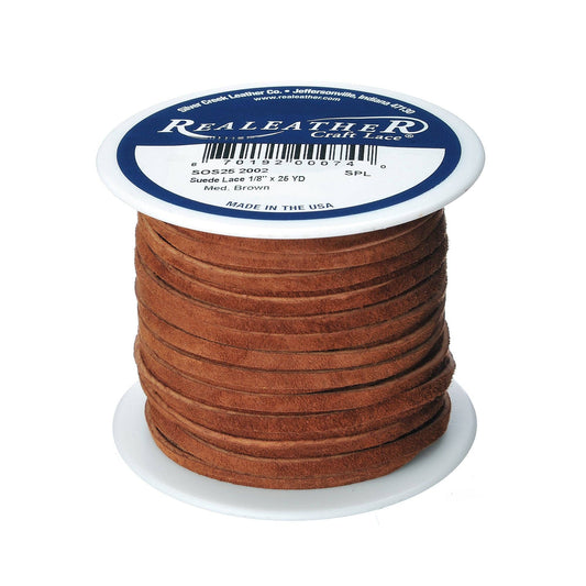 Suede Lace Spool, 1/8" x 25 yds