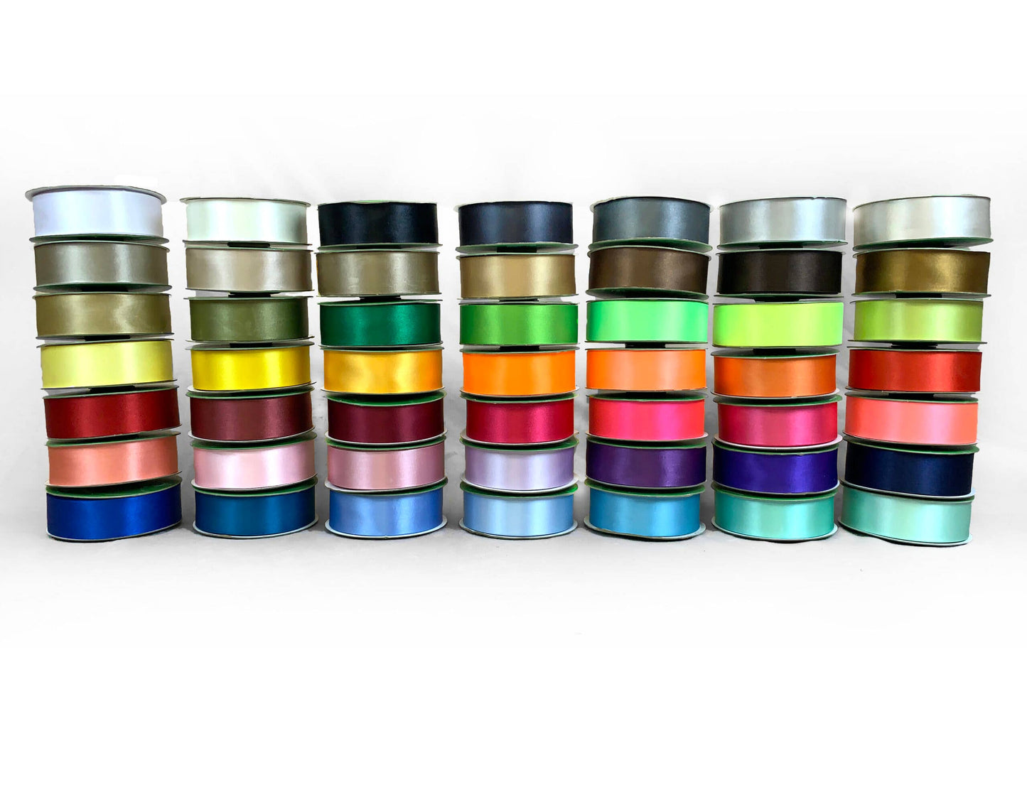 ~1.5" (38MM) Double Face Satin Ribbon, Orange