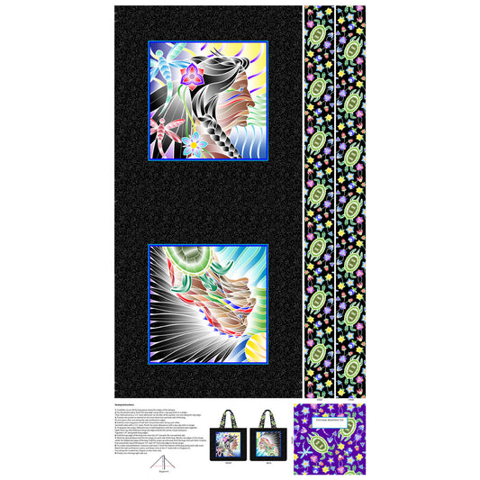 A Warrior's Love Canvas Tote Panel
