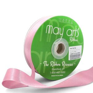 ~7/8"Luster Double Face Satin Ribbon, Mauve