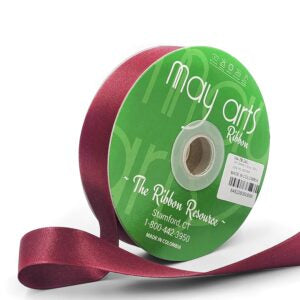 ~7/8"Luster Double Face Satin Ribbon, Rose