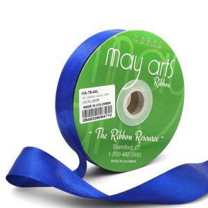 ~7/8"Luster Double Face Satin Ribbon, Royal Blue