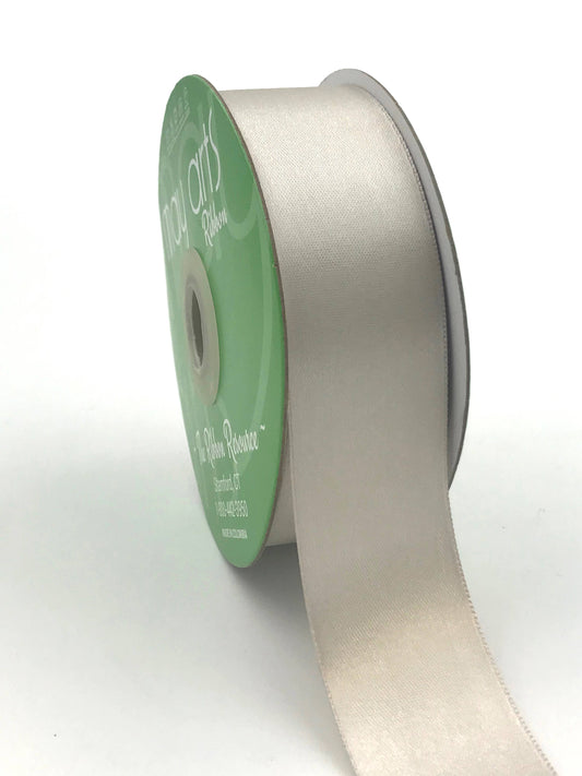 ~1.5" (38MM) Double Face Satin Ribbon, Moonshine
