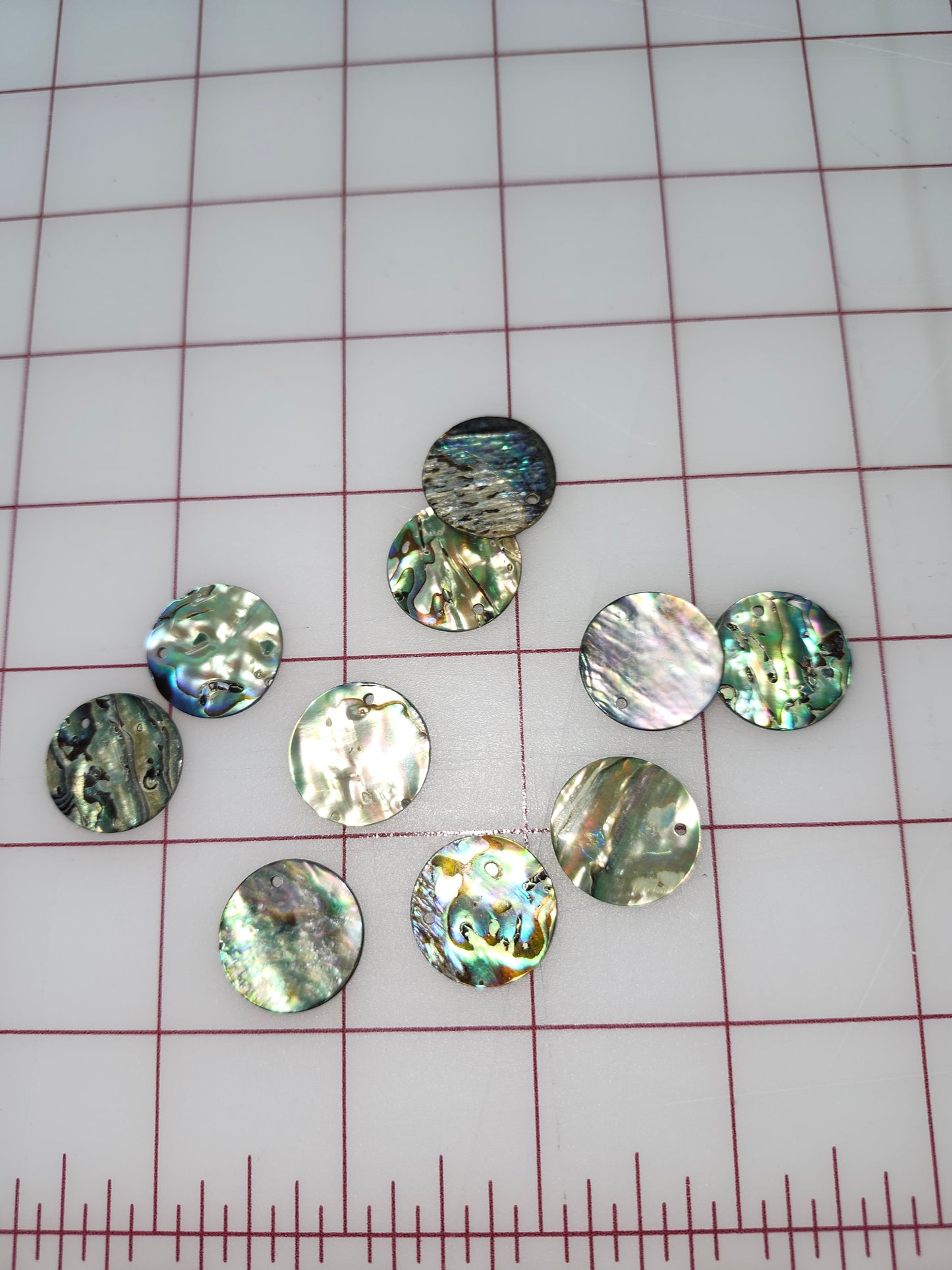 ABALONE 19MM ROUND PAIRS