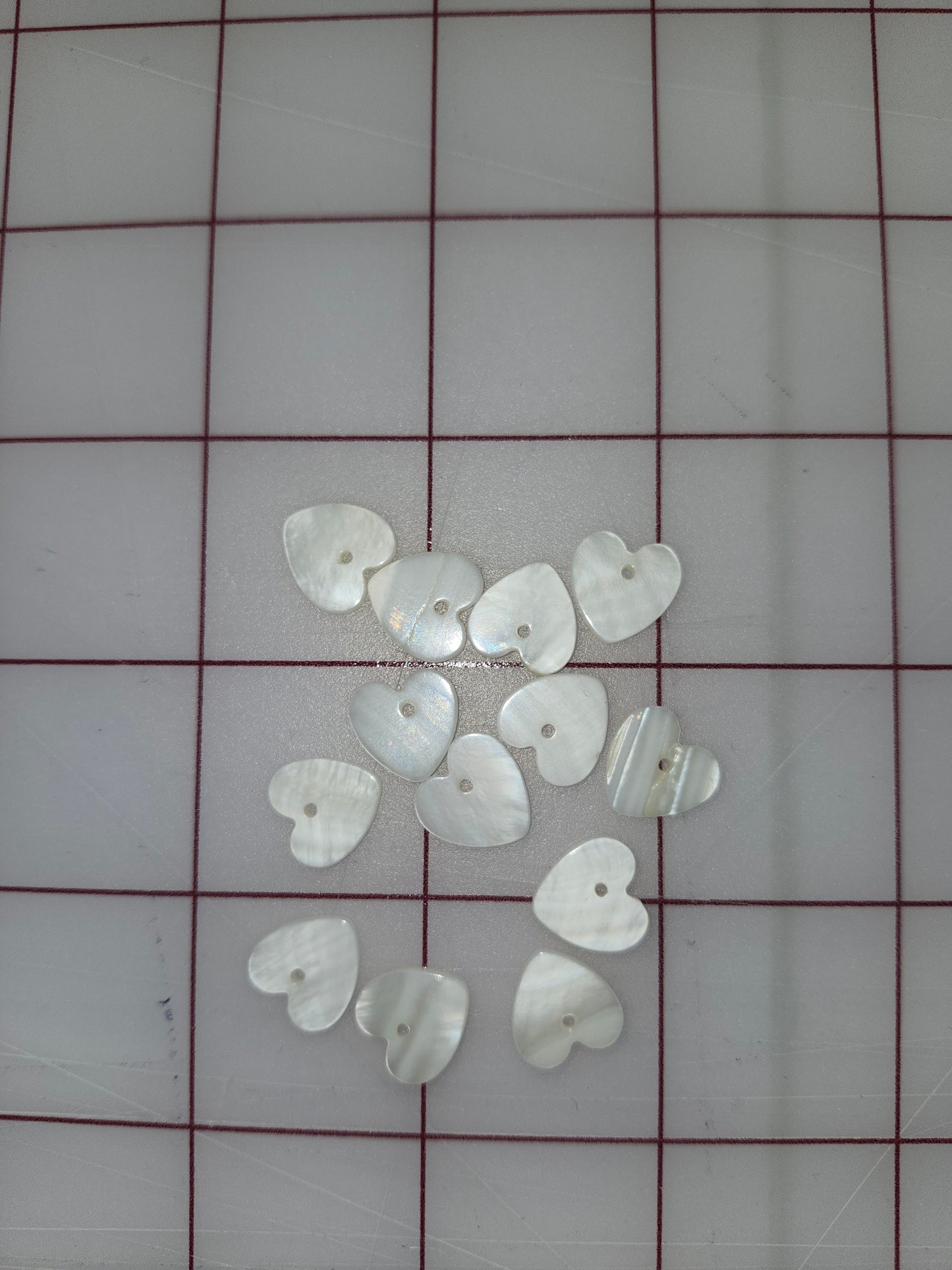 12MM HEART SHELLS