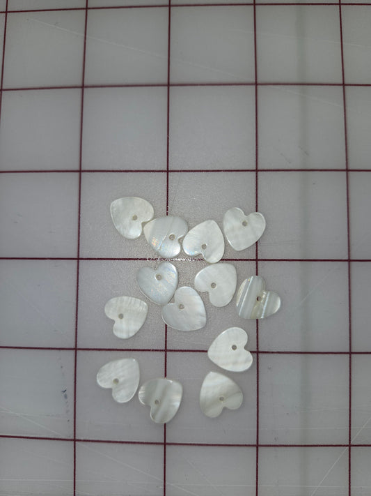 12MM HEART SHELLS