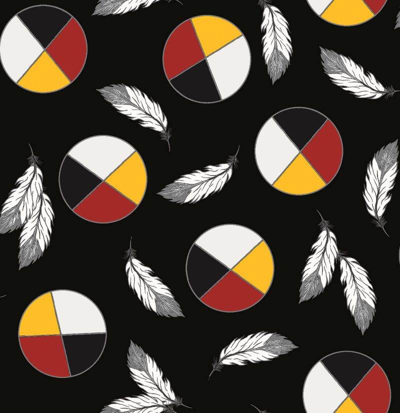 Medicine Wheels Black